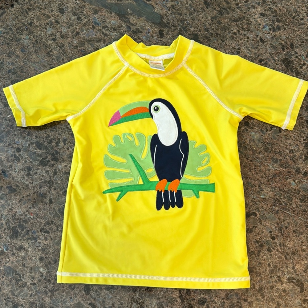 Gymboree Boys Sz 4 Tucan Rashguard Yellow